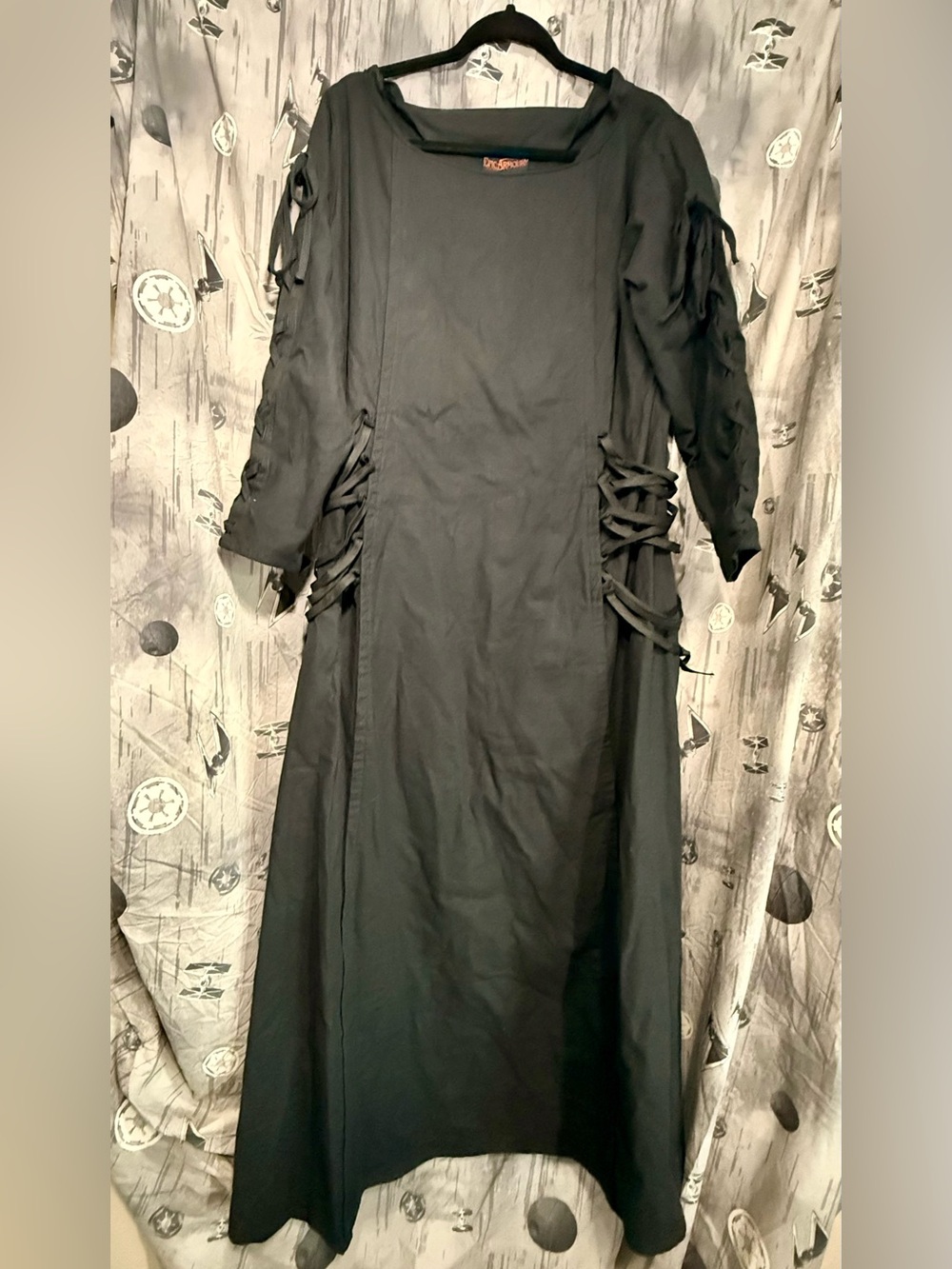 EPIC ARMOURY PRIESTESS COTTON MAXI DRESS SZ L W/ HOOD
